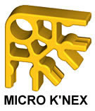MICRO-K'NEX-3-Weg-Verbindungsstck gelb