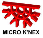 MICRO-K'NEX-5-Weg-Verbindungsstck rot
