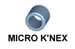MICRO-K'NEX-Abstandsstück 3 breit metallblau