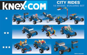 K'NEX-Bausatz Stadtrundfahrten mit 10 Modellen