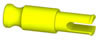K'NEX-Verbindungsstck Baustein-Adapter gelb
