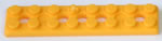 K'NEX-Baustein 2 x 8 flach gelb
