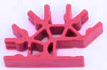 K'NEX-4-Weg-Verbindungsstck 3D rot
