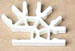 K'NEX-4-Weg-Verbindungsstück 3D Weiß