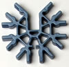 K'NEX-7-Weg-Verbindungsstck 3D Metallicblau