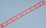 MICRO-K'NEX-Achterbahnschiene 410 mm gerade orange