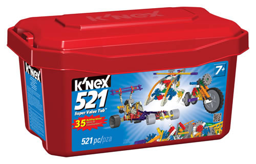 Box image for K'NEX Super value 521pc tub