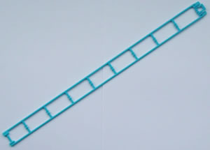 MICRO K'NEX Coaster Track 410mm straight Light blue