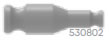 MICRO K'NEX Transition Rod 21mm Grey
