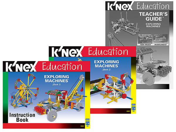 Instruction book image for K'NEX Exploring machines set