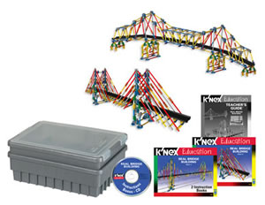 Instruction books for K'NEX Real bridge building set