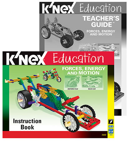 Instruction book image for K'NEX Forces, Energy and Motion set