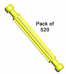 Pack 520 Kid K'NEX Rod 92mm Yellow