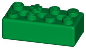 K'NEX Brick 2 x 4 Green