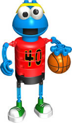 Kid K'NEX Cookie Monster's Basketball set