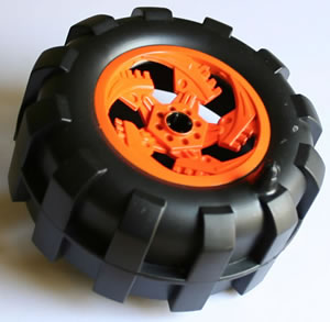 K'NEX Wheel Huge Orange hard tyre