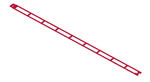 MICRO K'NEX Coaster Track 410mm straight Red