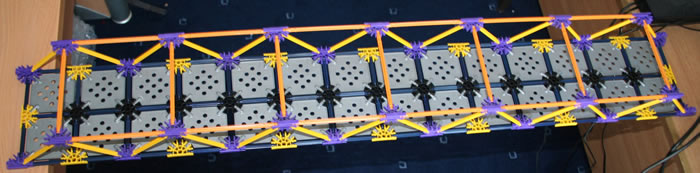K'NEX Truss bridge 1m span wide track