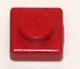 Brique K'NEX plaque 1 x 1 Rouge