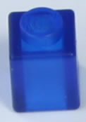 Brique K'NEX 1 x 1 Bleue transparente
