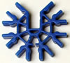 Connecteur K'NEX 7 points 3D bleu moyen