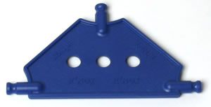 Petit Panneau connecteur triangulaire K'NEX Bleu