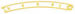 2448002 MICRO K'NEX Coaster Track curve right Yellow for K'NEX Hornet Swarm coaster