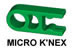 509012 MICRO K'NEX Clip with Hole end Green for K'NEX Clock Work coaster