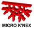509062 MICRO K'NEX Connector 5-way Red for K'NEX Hyperspeed Hangtime coaster