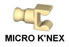 509142 MICRO K'NEX Clip with Rod end Tan for K'NEX Sonic Blizzard Coaster