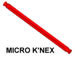 509532 MICRO K'NEX Rod 63mm Red for K'NEX Robo-Smash building set