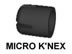 516400 MICRO K'NEX Snap cap Black for K'NEX 35-model building chest