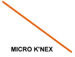 530302 MICRO K'NEX Rod 200mm Orange for K'NEX Typhoon Frenzy 2 in 1 roller coaster