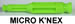 530902 MICRO K'NEX Transition Rod 37mm Fluorescent green for K'NEX Sky Sprinter coaster