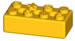 840105 K'NEX Brick 2 x 4 Yellow for K'NEX 400pc value tub