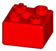 840402 K'NEX Brick 2 x 2 Red for K'NEX Super value 521pc tub