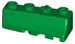 841206 K'NEX Brick wedge left Green for K'NEX 400pc value tub