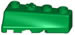 841306 K'NEX Brick wedge right Green for K'NEX 400pc value tub
