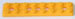 842705 K'NEX Brick 2 x 8 Flat Yellow for K'NEX Supersonic Swirl building set