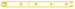 847705 MICRO K'NEX Coaster Track 203mm straight Yellow for K'NEX Sky Sprinter coaster
