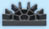 909062 K'NEX Connector 5-way Dark Grey for K'NEX Electric Inferno coaster