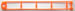 99138OR MICRO K'NEX Coaster Track 203mm straight Orange for K'NEX Mecha Strike coaster