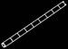 99147 MICRO K'NEX Coaster Track 410mm straight White for K'NEX Sonic Blizzard Coaster