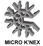 MICRO-K'NEX-7-Weg-Verbindungsstck 3D grau