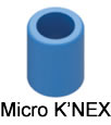 MICRO-K'NEX-Abstandsstck 4 breit blau