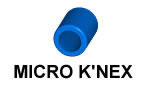MICRO-K'NEX-Abstandsstück 4 breit blau