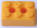 K'NEX-Baustein 2 x 3 gelb