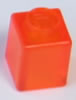 K'NEX-Baustein 1 x 1 durchsichtig orange