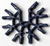 K'NEX-7-Weg-Verbindungsstück 3D dunkelblau