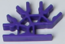 K'NEX-4-Weg-Verbindungsstck 3D purpur fonc